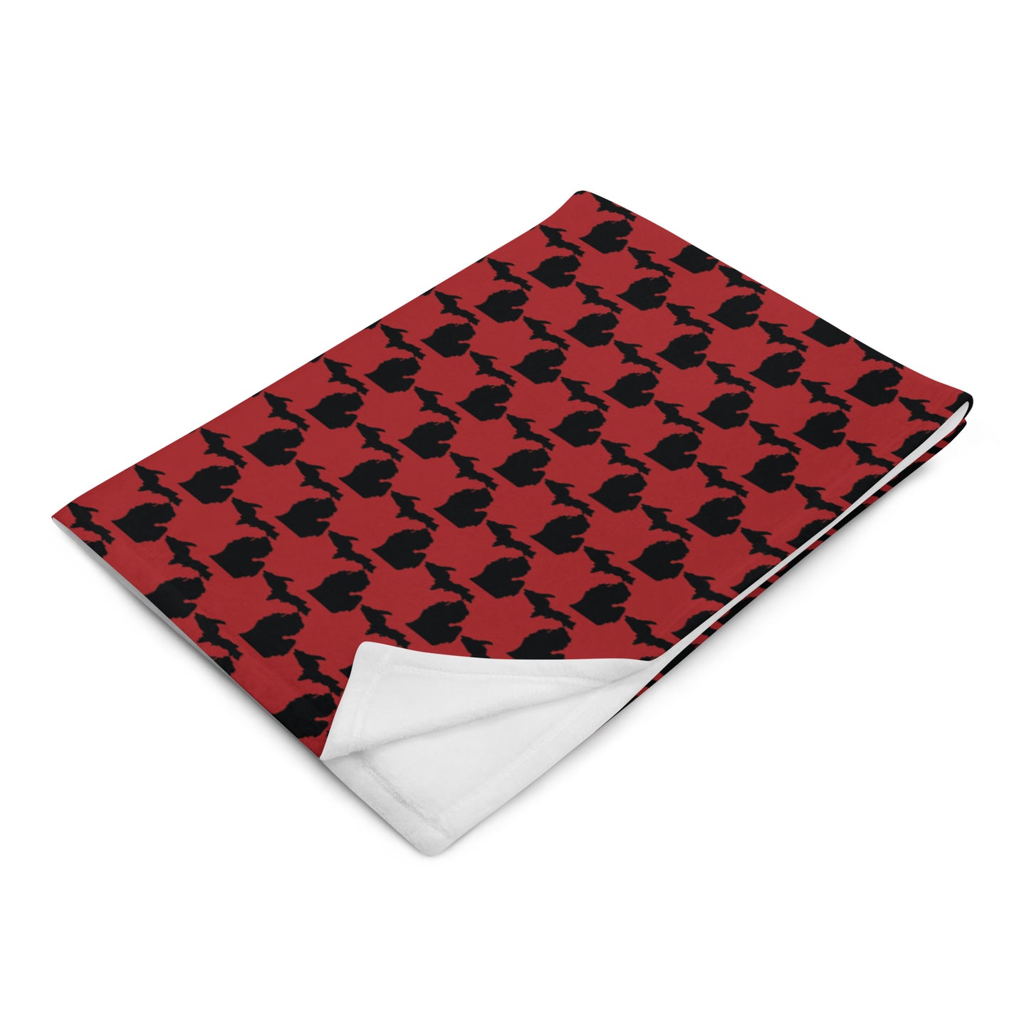 Michigan Houndstooth Throw Blanket