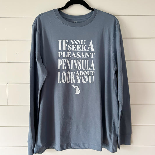 Michigan State Motto Long Sleeve Tee