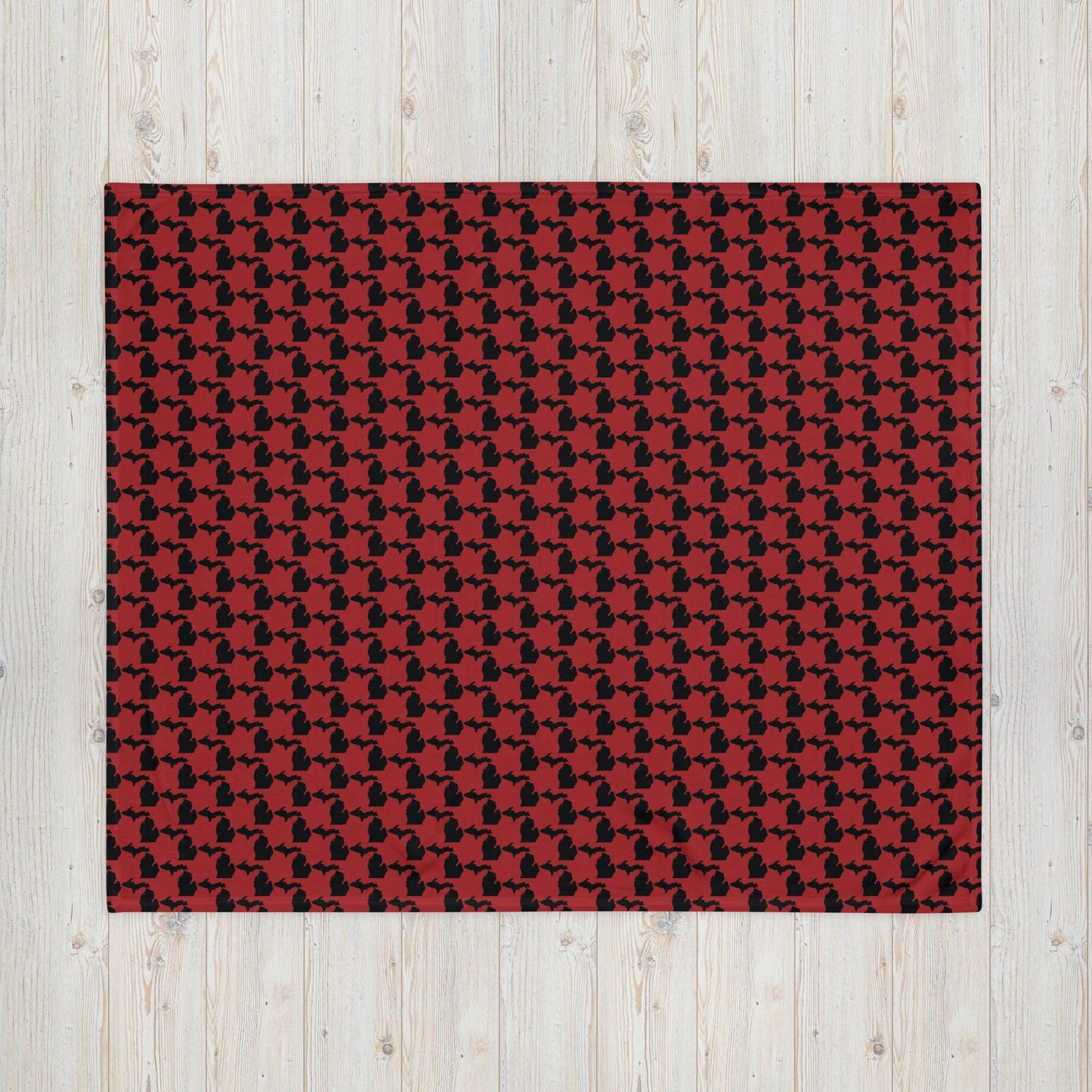 Michigan Houndstooth Throw Blanket